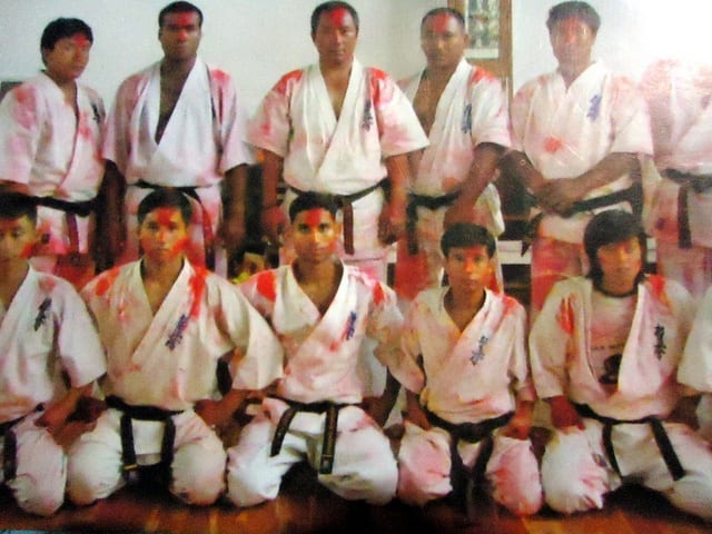 A team photograph of Association athletes.