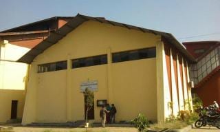 The exterior of the Central Dojo building.